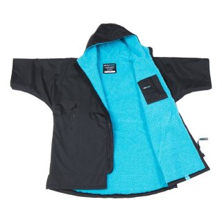 dryrobe® Advance Kids Short Sleeve 5-9 Black/Blue