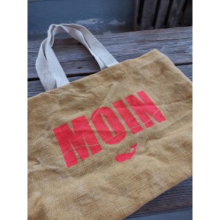 DÜNENKIND Strandtasche aus Jute "MOIN"